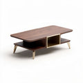 Table basse en bois avec compartiment de rangement 120 x 60 x 40 cm