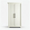 Armoire blanche en bois avec deux portes dimensions 80 x 40 x 180cm