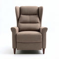 Fauteuil relax tissu beige avec accoudoirs et dimensions 90 x 85 x 100cm
